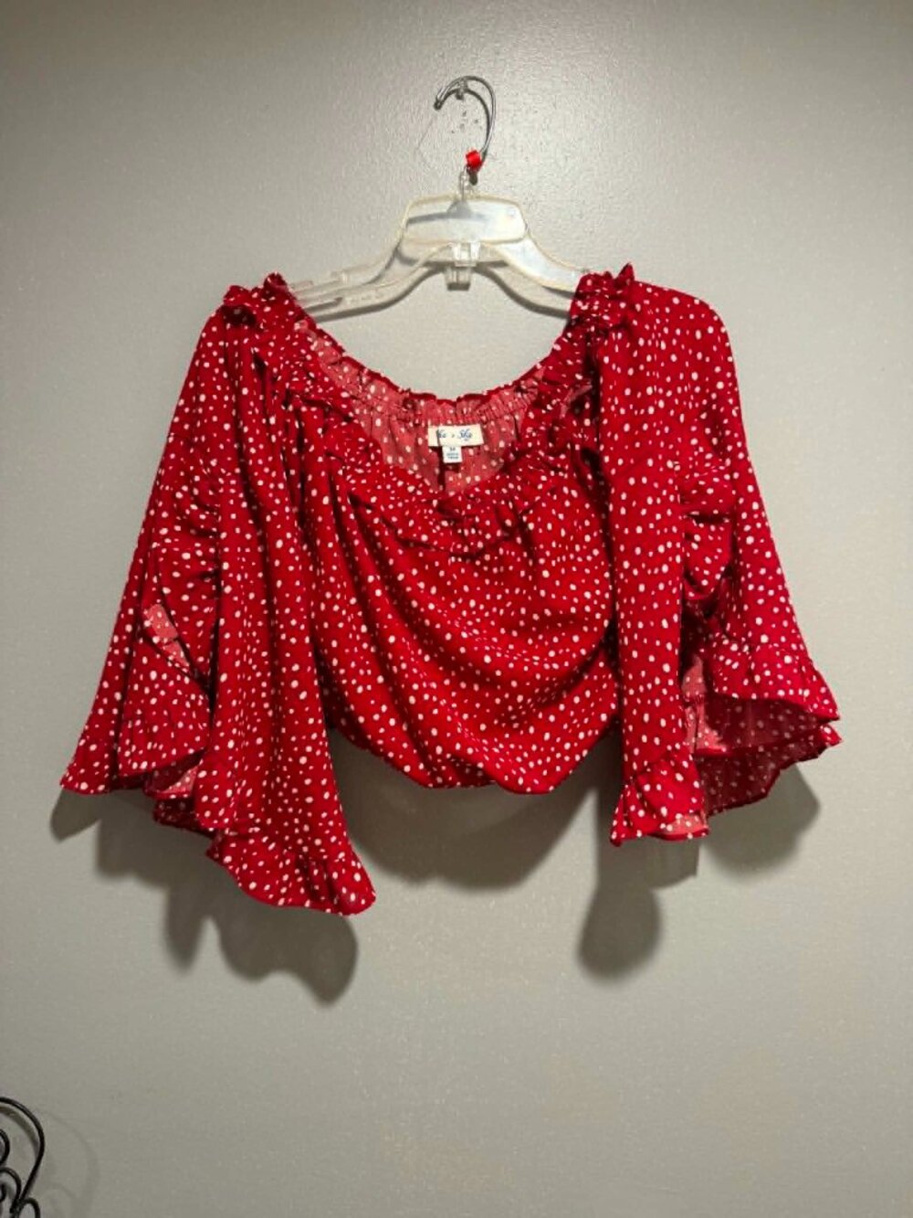 She + Sky Cropped Top Medium